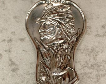 Historic Leveland Collectible Spoon, Sterling Silver Native American Spoon, .925 Llano Estacado Levelland Souvenir Spoon, 2417