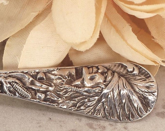 Sterling Silver Native American Spoon, Grand Rapids Michigan Souvenir Spoon, Furniture Factories Collectible Spoon, 2491