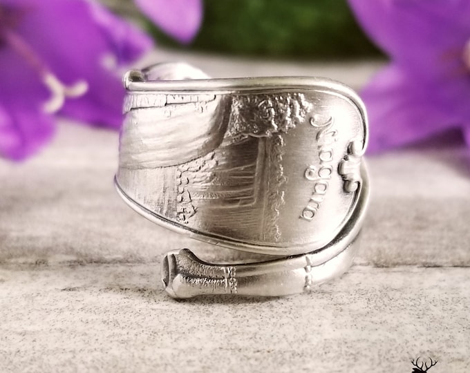 Handmade Native American Ring, Sterling Spoon Ring,  Spoon Ring, Spoon Jewelry, Sterling Silver Spoon Ring, Souvenir Ring, Jewelry Gift,1568