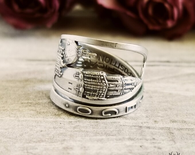 Handmade Sterling San Diego Ring, Sterling California Ring, Vintage Ring, Sterling Ring, Adjustable Vintage Ring, Sterling Gift,  1918