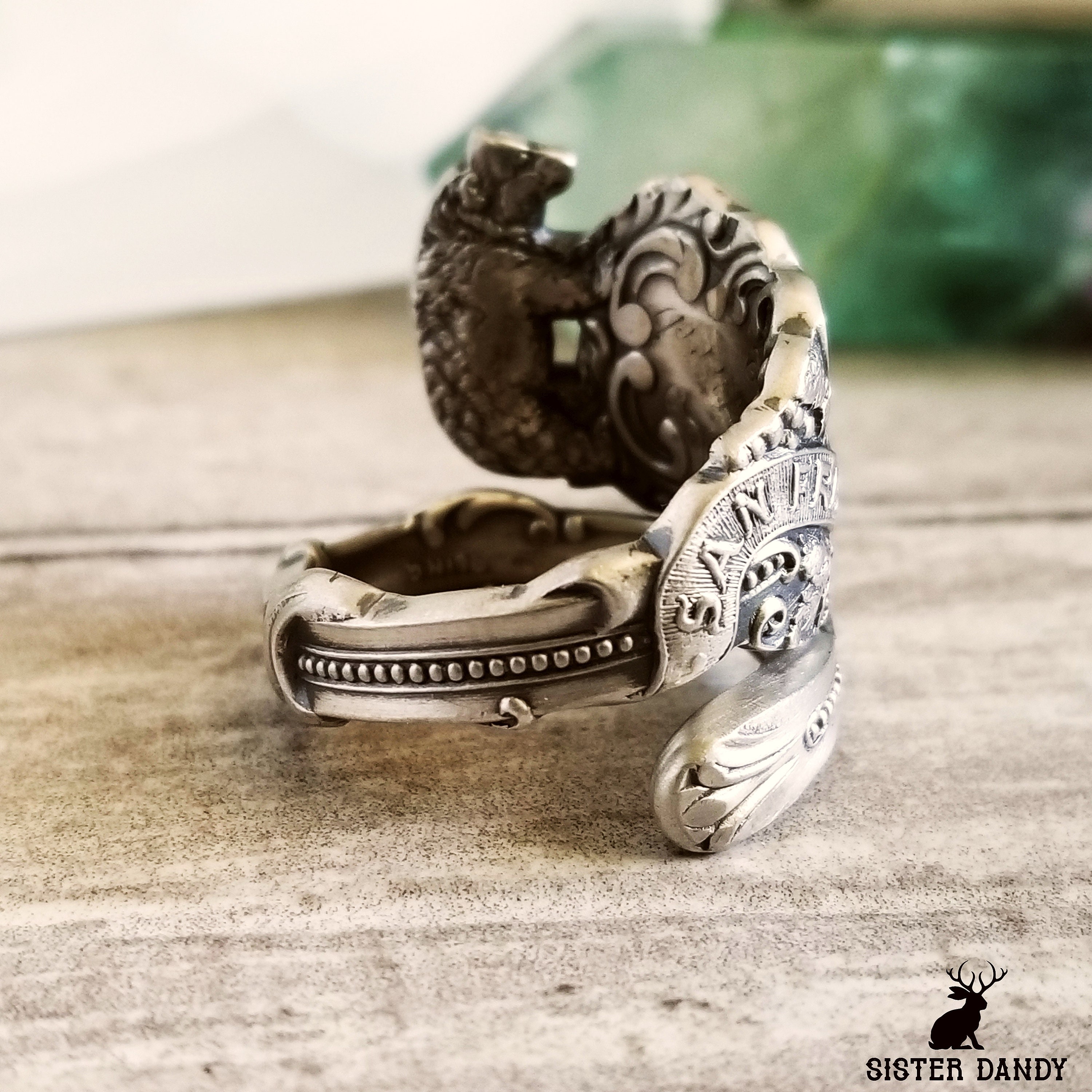 Handmade Silver Bear Ring, Unique Sterling Silver California Ring, Silver Bear Ring Gift, Grizzly Bear Silver Ring, Silver Teddy Ring, 1924 - Etsy Handmade Silver Bear Ring, Unique Sterling Silver California Ring, Silver Bear Ring Gift, Grizzly Bear Silver Ring, Silver Teddy Ring, 1924 - Etsy