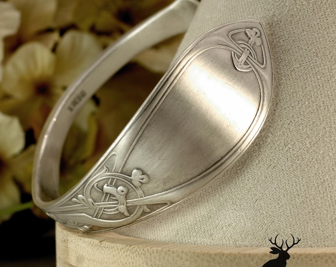 Norwegian 830 Silver Dragon Bracelet, Antique Viking Arm Ring, Unique Norse Draconic Weave Wrist Cuff, Silver Dragon Jewelry, DRBR