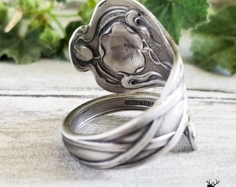 Flower Line Ring - Silver PLOW PLOW Flower Line Ring リング S 10