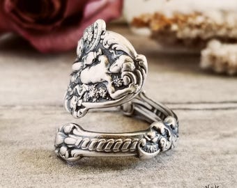 Handmade Dionysus Ring, Sterling God of Wine Art Nouveau Ring, Gorham  Versailles Sterling Ring, Greek God Ring, Sterling Liber Ring, 1507