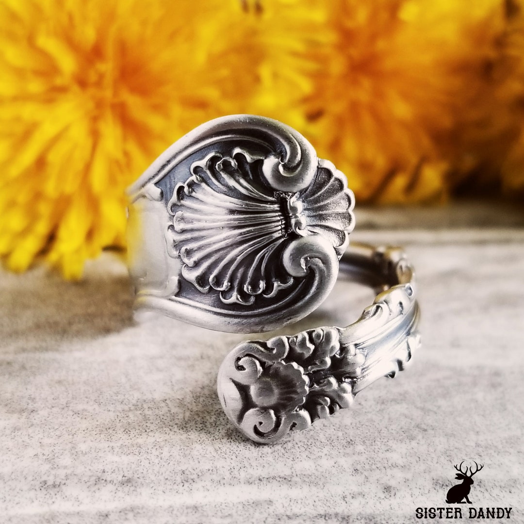 Handmade Sterling Ring, Victorian Spoon Ring, Vintage Spoon Ring ...