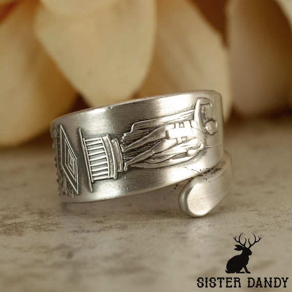 Sterling King Kamehameha Ring, Sterling Silver Hawaii Wrap Ring