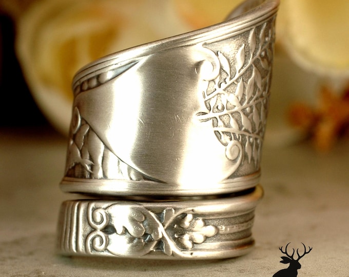 Manta Ray Sterling Silver Ring, Sea Angel Ring, Sealife Wrap Ring, Sterling Fish Wrap Ring, Ocean Spoon Ring, Vintage Devilfish Ring, 1099