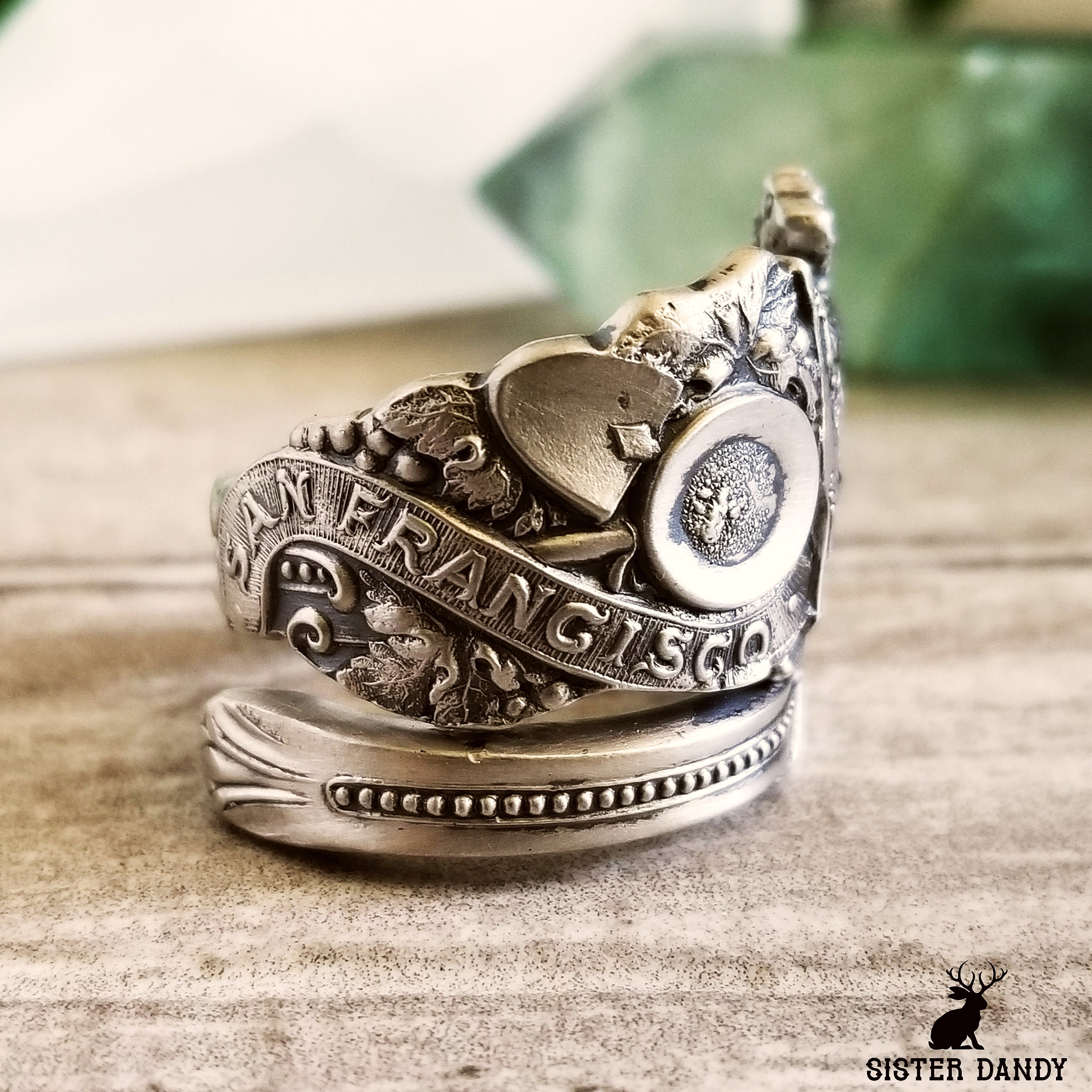 Handmade Silver Bear Ring, Unique Sterling Silver California Ring, Silver Bear Ring Gift, Grizzly Bear Silver Ring, Silver Teddy Ring, 1924 - Etsy Handmade Silver Bear Ring, Unique Sterling Silver California Ring, Silver Bear Ring Gift, Grizzly Bear Silver Ring, Silver Teddy Ring, 1924 - Etsy