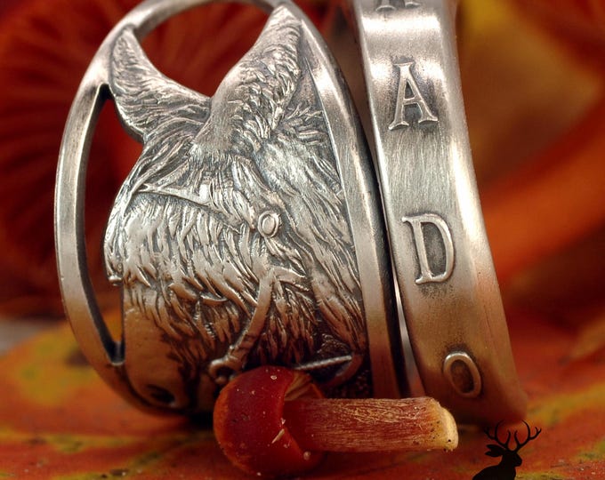 Sterling Donkey Ring, Sterling Silver Colorado Burro Ring, Vintage Pack Mule Ring, Nature Inspired Animal Ring, Animal Spoon Ring, 2304