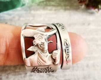 Handmade Cowboy Ring, Nevada Silver Ring, Sterling Cowboy Ring, Sterling Western Ring, Southwest Ring, Vintage Souvenir Silver Ring, 1897B