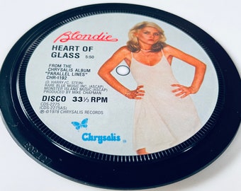 Blondie - ‘Heart Of Glass’. Record Label Coaster.  Popsters