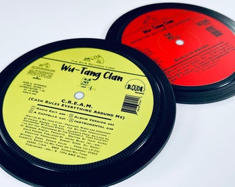 Wu Tang Clan record label coasters.