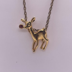 Deer Pendant Necklace