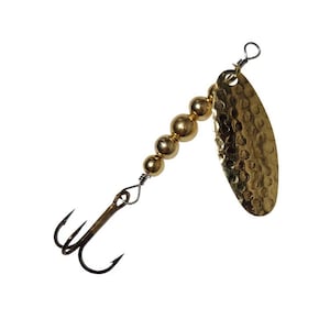 Six leurres swing spinner suisses en or - Fabriqués à la main aux États-Unis