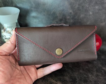 Handmade Leather Phone Case, Full Grain Vegetable Tanned Leather