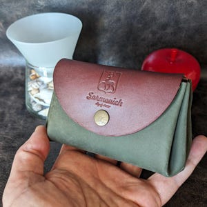 Handmade Leather Wallet Women. Soft leather coin purse. Purse leather small, soft leather wallet, ladies purse, gift for her.