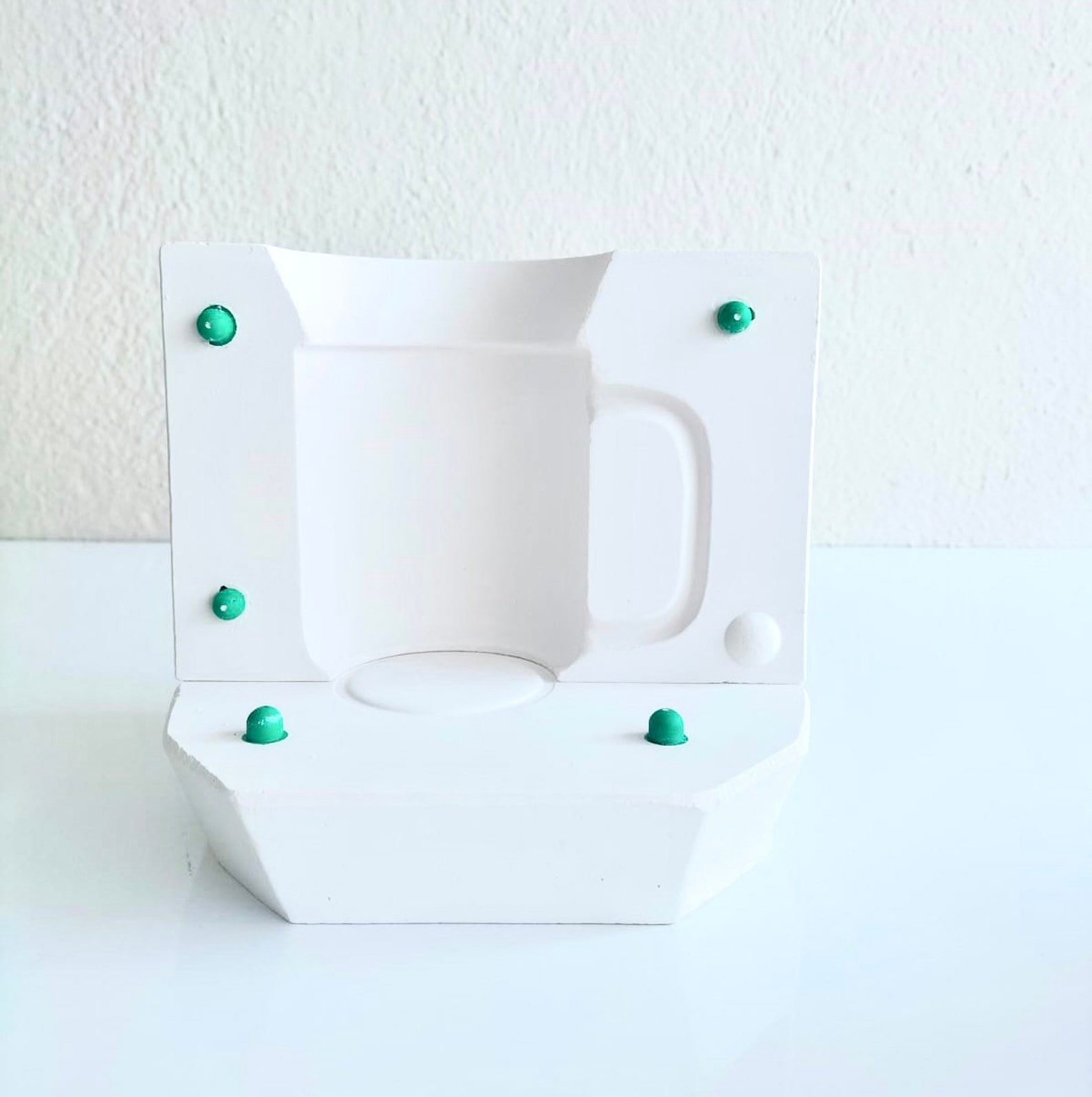 Plaster Mold for Coffee Mug, Ceramic Mold, Mug Mold, Plaster Mould for