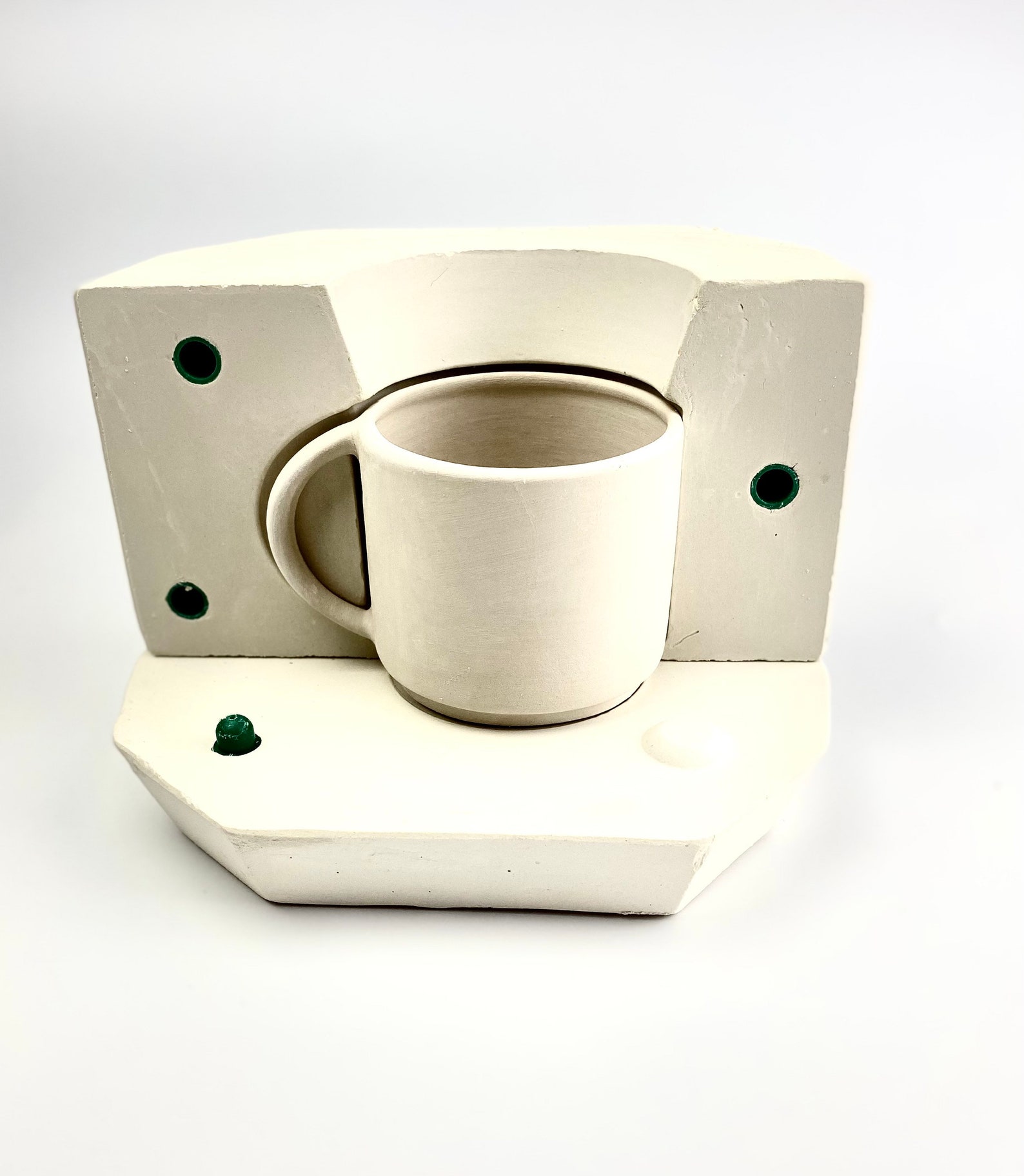 Plaster Mold for Coffee Mug, Ceramic Mold, Mug Mold, Plaster Mould for