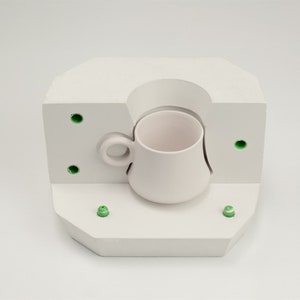 Plaster Mold for Coffee Mug, Ceramic Mold, Mug Mold, Plaster Mould for Ceramic, Slip Casting Mold, Slip Mold, Slip Cast Mug Mold