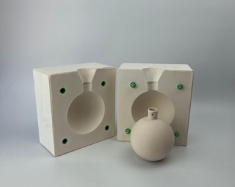 Christmas Ball Ornament Mold: Slip Casting Plaster, Ceramic Decoration