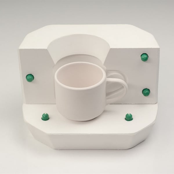 Plaster Mold for Coffee Mug, Ceramic Mold, Mug Mold, Plaster Mould for Ceramic, Slip Casting Mold, Slip Mold, Slip Cast Mug Mold