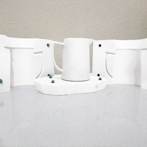 Stampo in gesso per lattiera, bricco per il latte, brocca, brocca per caffè e tè, stampo in ceramica, stampo in gres, stampo a barbottina, stampo per colata a barbottina, stampo per colata