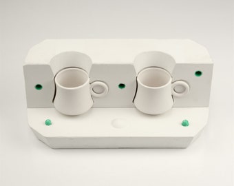 Kazan Coffee Mug Plaster Mold: Slip Casting Ceramic Mould