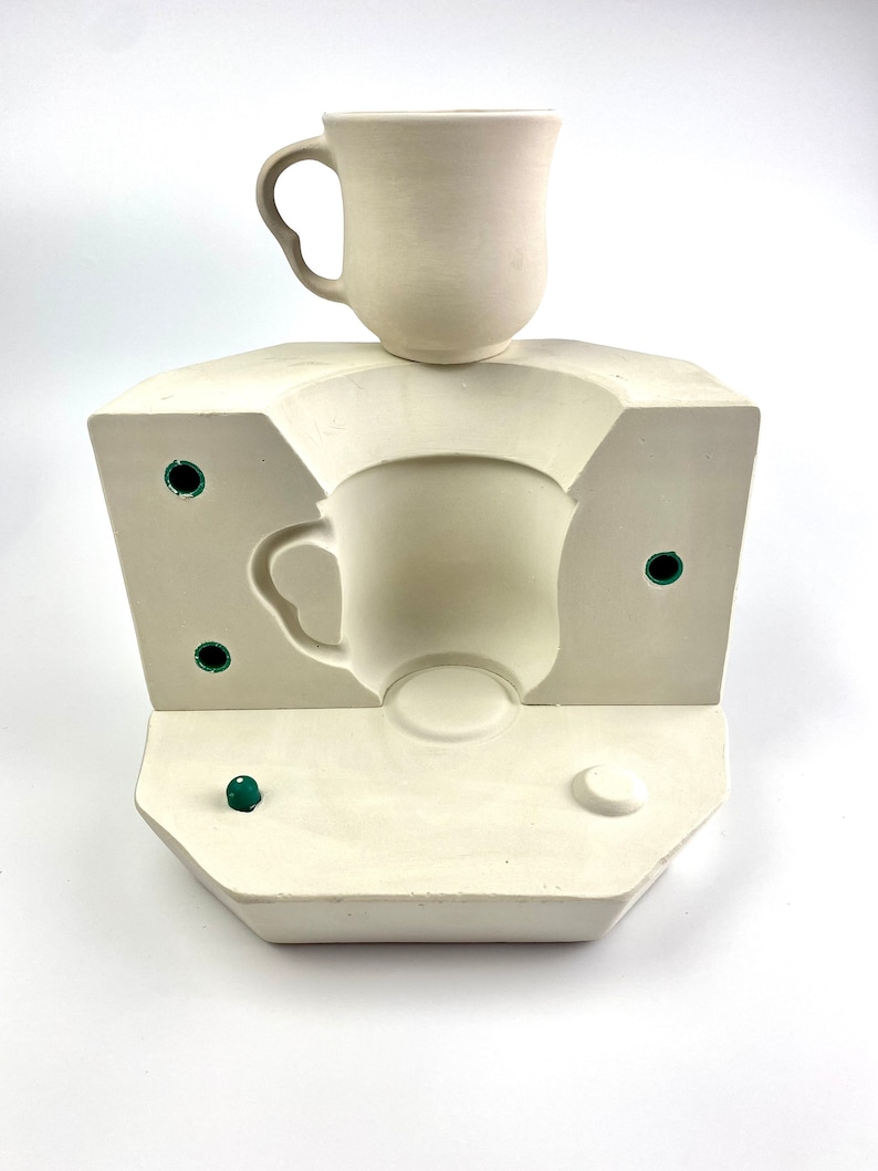 Plaster Mold for Coffee Mug, Ceramic Mold, Mug Mold, Plaster Mould for