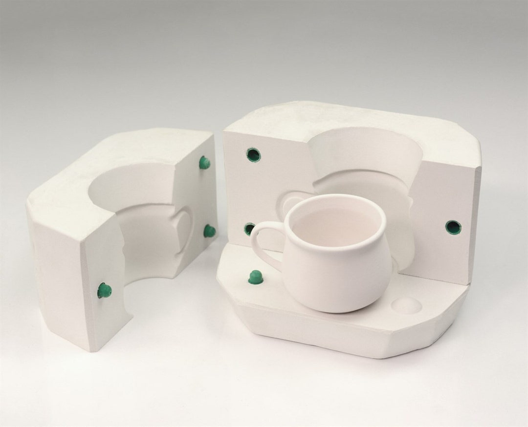 Plaster Mold for Coffee Mug, Ceramic Mold, Mug Mold, Plaster Mould for