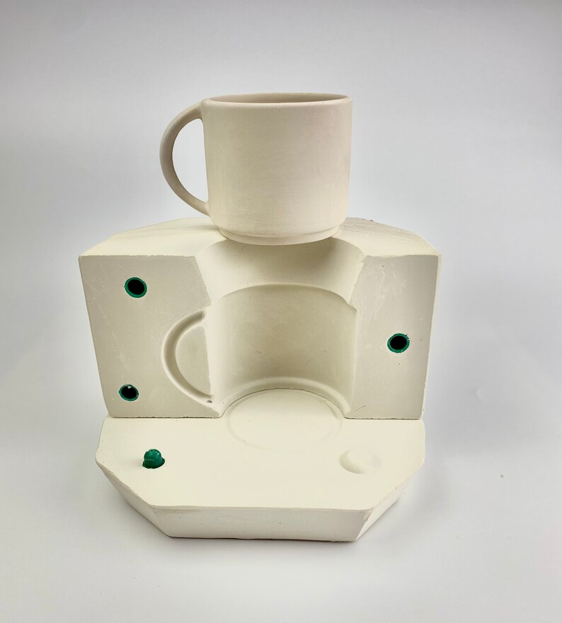 Plaster Mold for Coffee Mug, Ceramic Mold, Mug Mold, Plaster Mould for