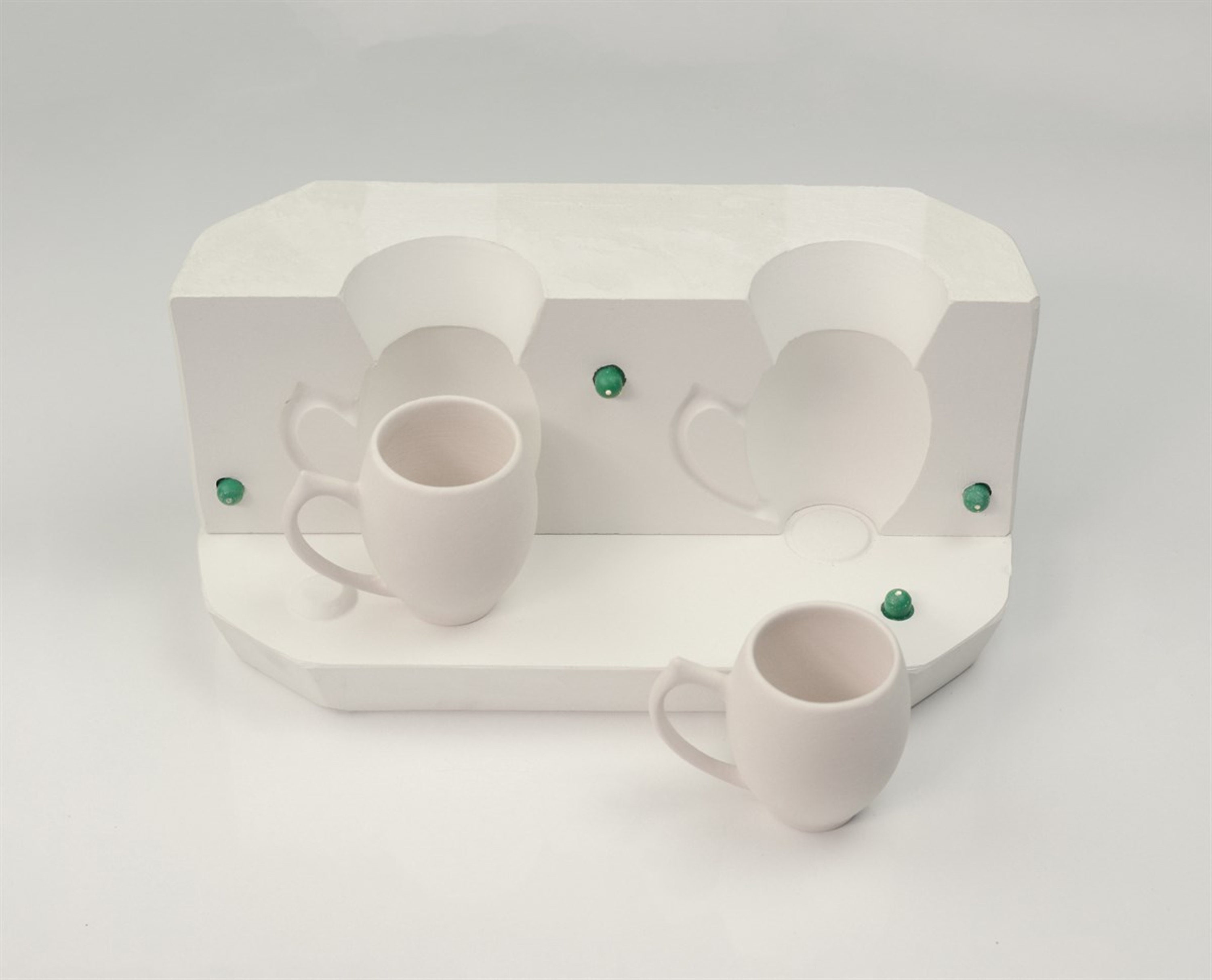 Casting Molds for Ceramic Mugs and Cups, Plaster Moulds for