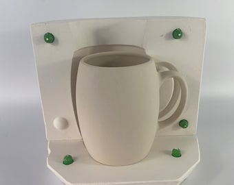 Molde de yeso para barril: Molde para taza de café, 550 ml