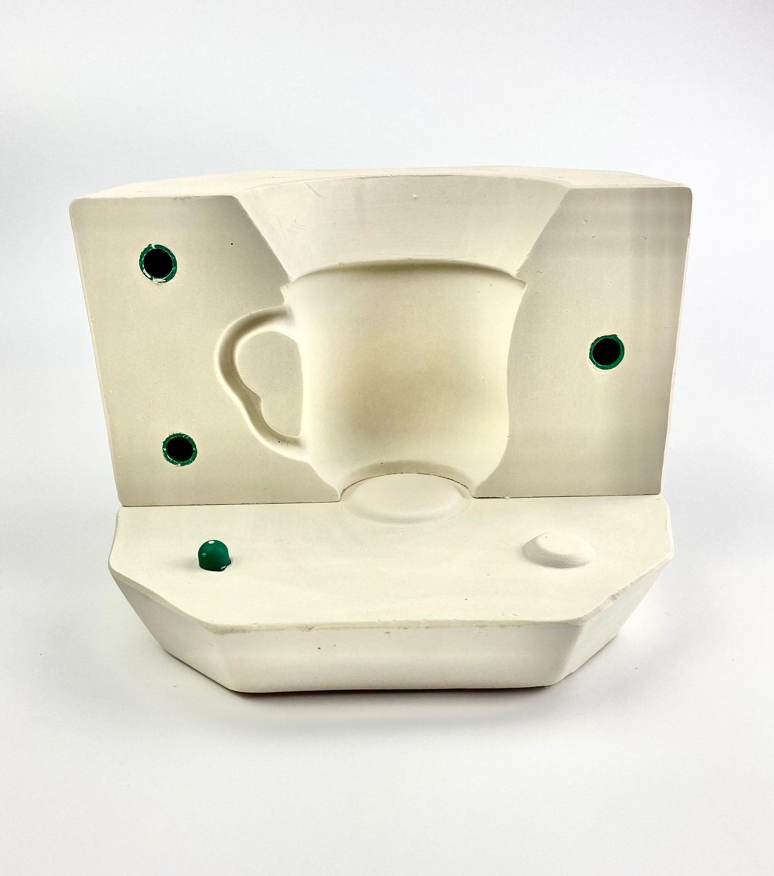 Plaster Mold for Coffee Mug, Ceramic Mold, Mug Mold, Plaster Mould for