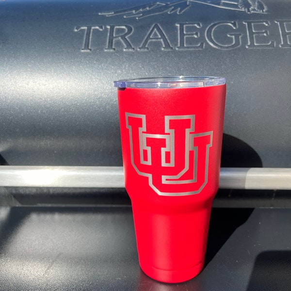 Utah Utes Logo and U Hands 30oz Tumbler