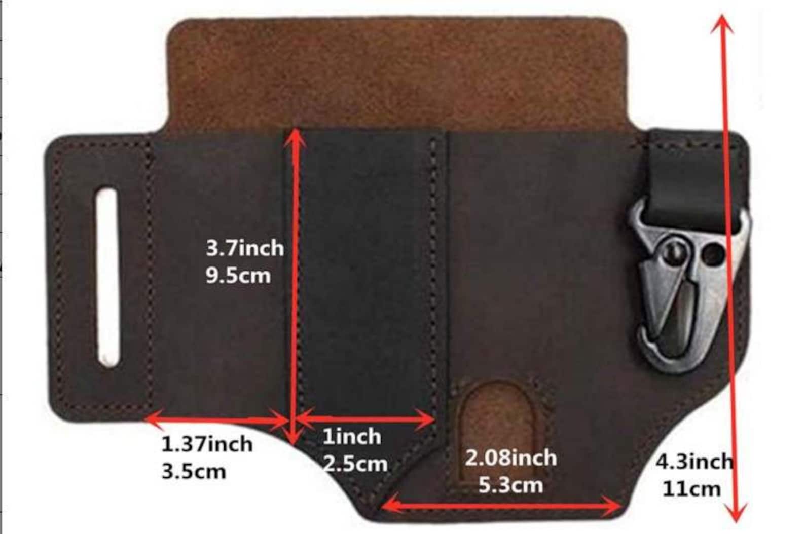 Handmade Genuine Leather Multitool Sheath for Belt Craftsman EDC Pocket ...
