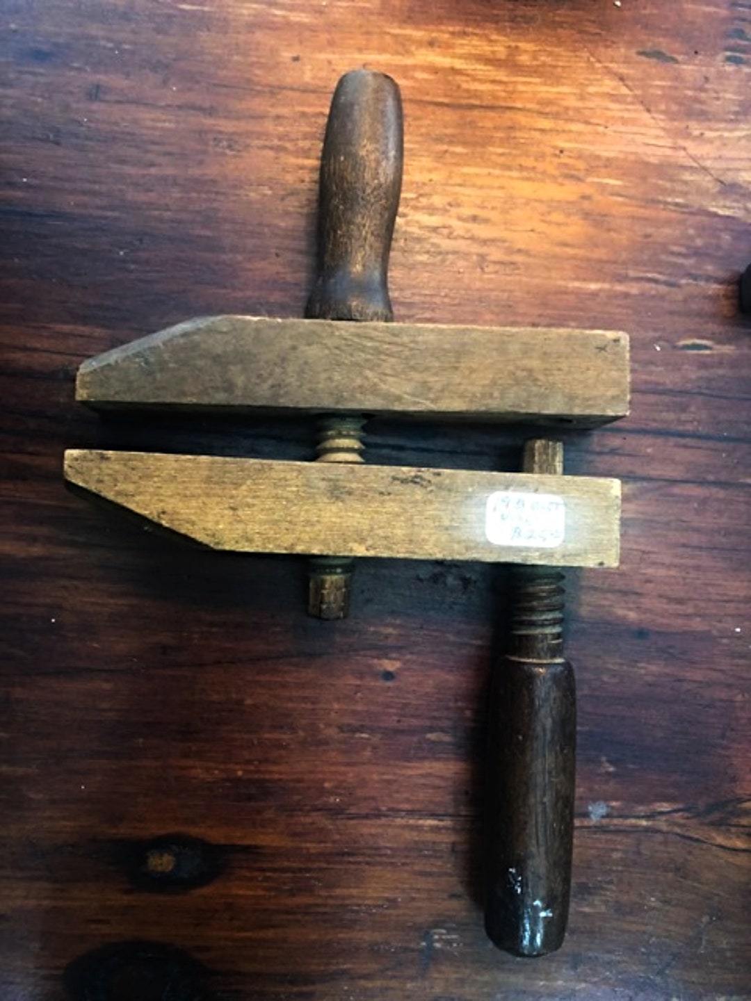 Antique Vintage Primitive Wooden Bench Vise and Carpentry Etsy