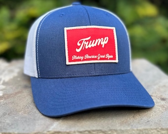 MAGA Trump SnapBack Hat with Red Patch
