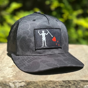 LIMITED - Dark Duck Camo and Blackbeard Flag Patch SnapBack Richardson 112 Hat by Concord & Lex