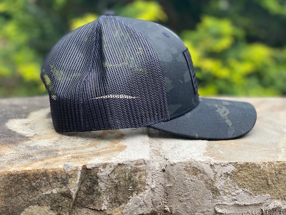 Black on Black Camo Trucker Cap