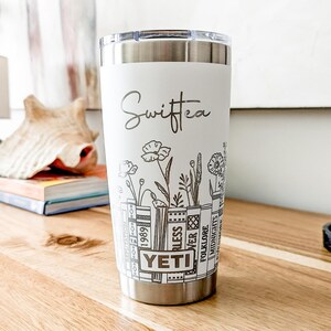 20oz Taylor Treasures Engraved YETI Tumbler Swiftie Inspired 