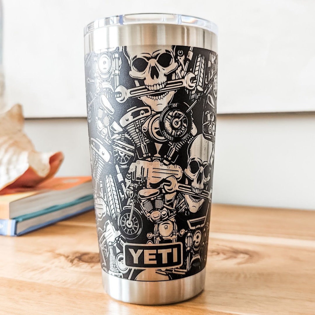 20oz - 360 Motorcycle Parts Laser Engraved YETI Tumbler - Etsy