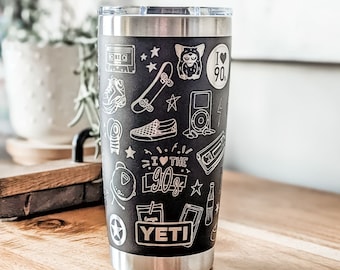 20oz - 360 90's Kid YETI tumbler