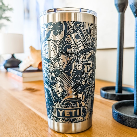 20oz - 360 Car Parts laser engraved YETI tumbler