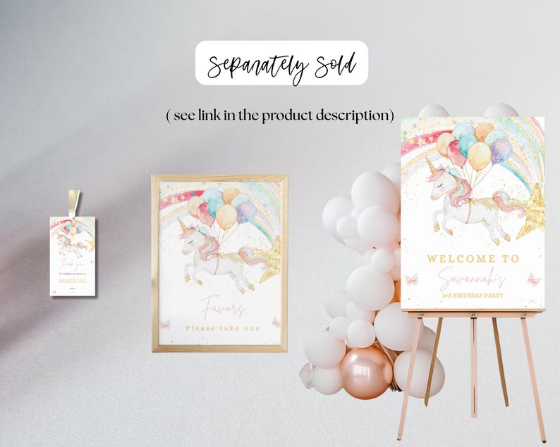 Editable Unicorn Birthday Invitation Magical Pastel Rainbow Unicorn Birthday Party Girl Pink Pastel Magical Birthday Personalized Invitation image 4