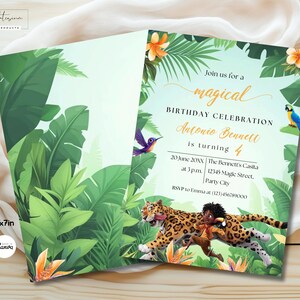 EDITABLE Encanto Birthday Invite, Antonio Birthday Party Template, Boy Birthday Printable Invitation, Encanto Invite Instant Download