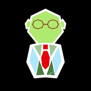 Geometrischer Dr. Bunsen Honeydew Aufkleber