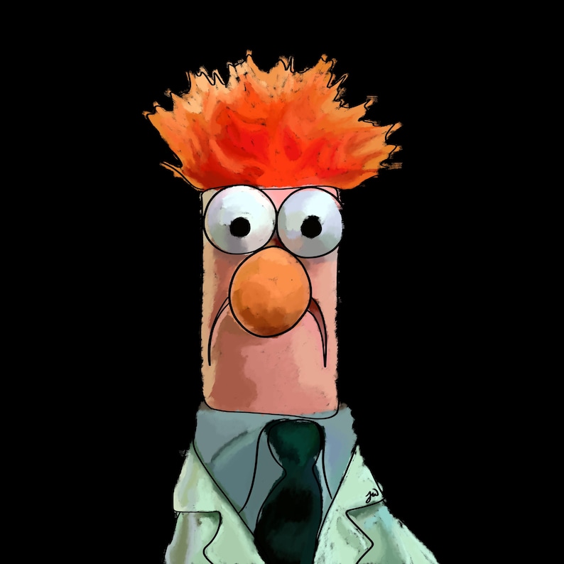 Beaker Sketch Sticker - Etsy