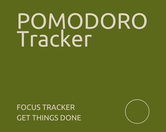 Pomodoro Tracker. Planner. Get things done. Technique instructions included. Printable, instant download.