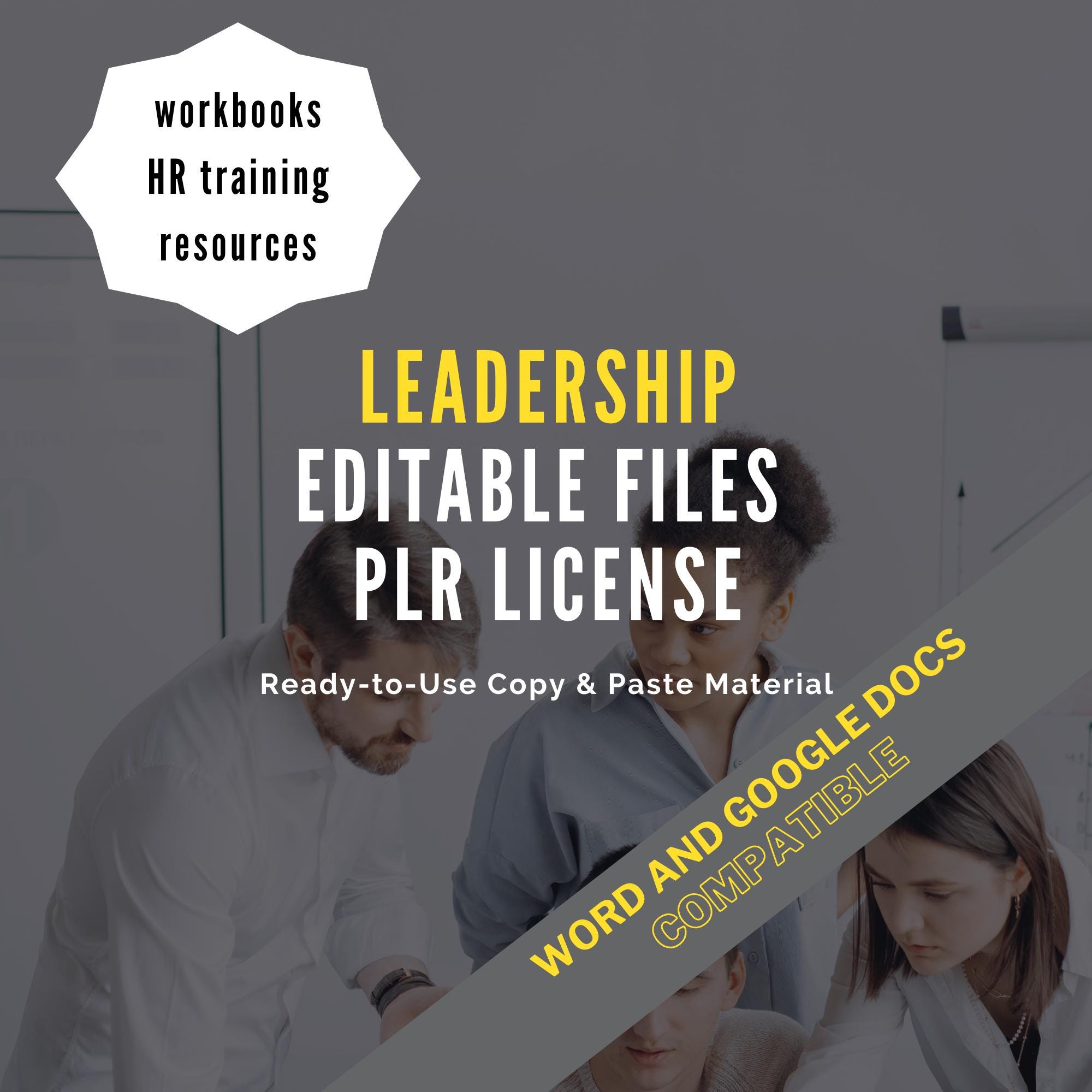 Leadership Skills Guides New Leader Editable HR Training PLR License ...