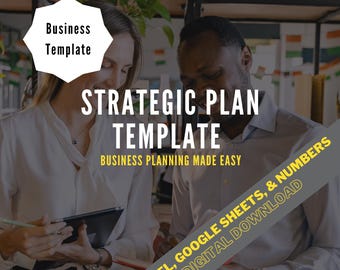 Strategic Plan Template: Business Goals & Roadmap (Excel, Google Sheets, PDF) 8 guides